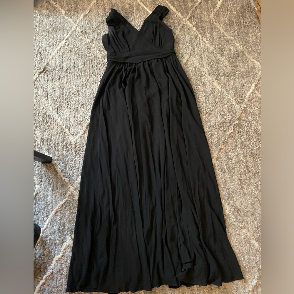 Black bridesmaid/cocktail dress.